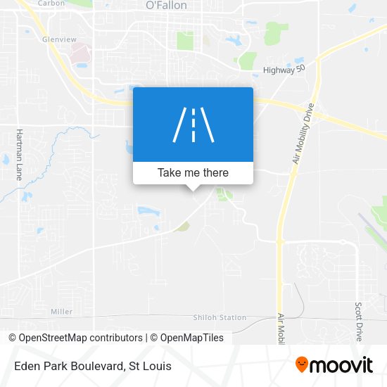 Eden Park Boulevard map