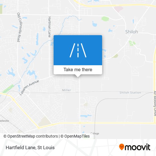 Hartfield Lane map