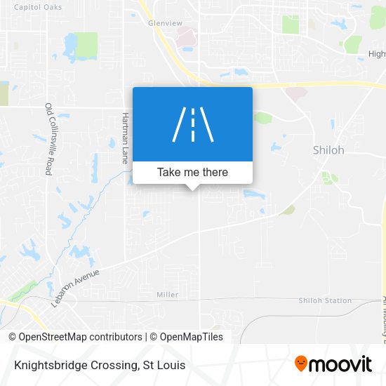 Knightsbridge Crossing map