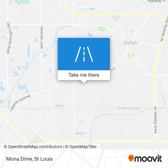 Mona Drive map