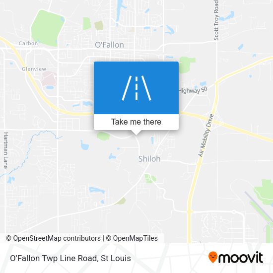 O'Fallon Twp Line Road map