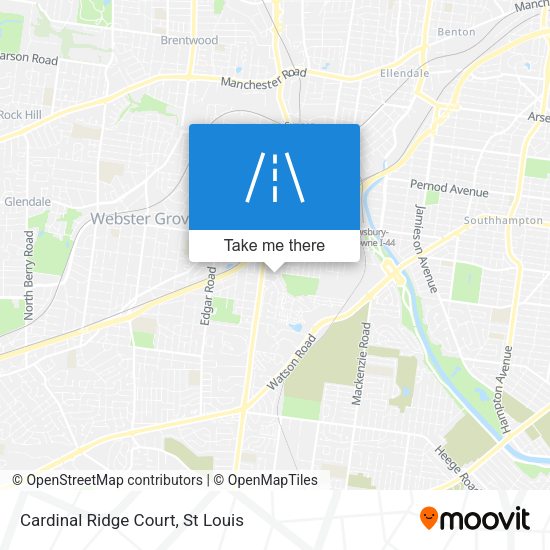Mapa de Cardinal Ridge Court
