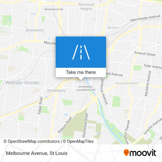Mapa de Melbourne Avenue