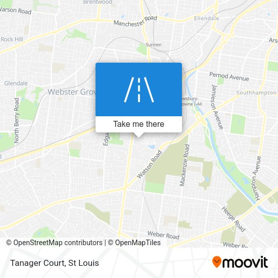 Mapa de Tanager Court