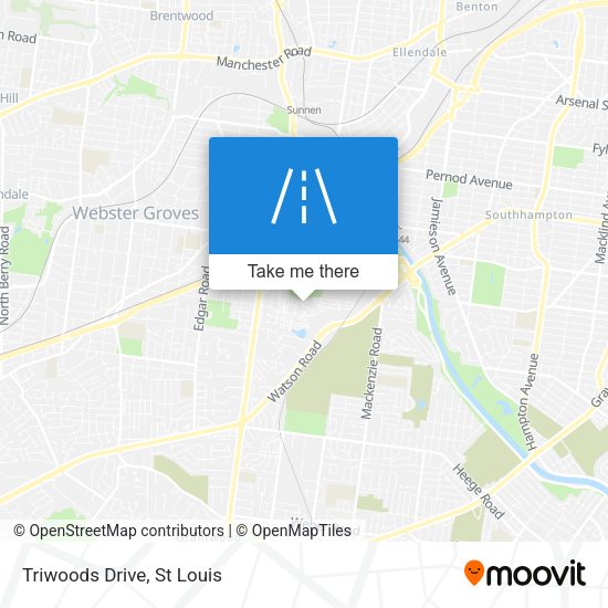 Triwoods Drive map
