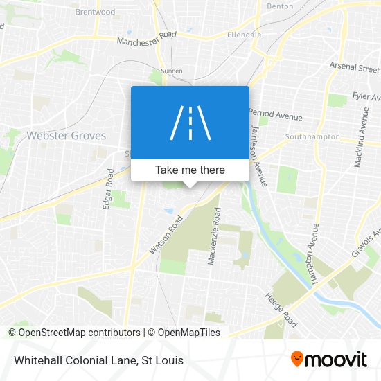 Whitehall Colonial Lane map