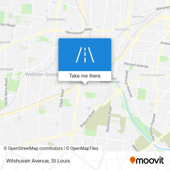 Mapa de Wilshusen Avenue