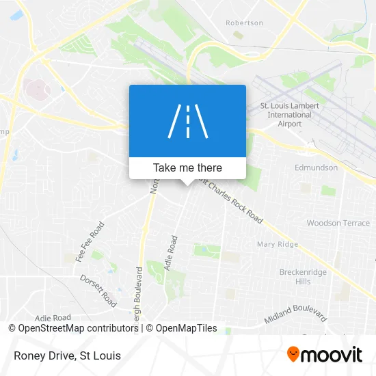 Roney Drive map