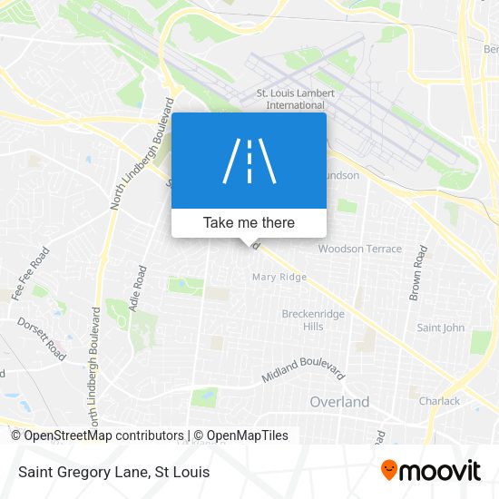 Mapa de Saint Gregory Lane