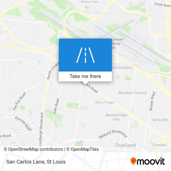 Mapa de San Carlos Lane