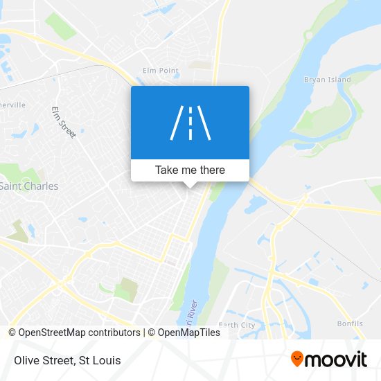 Mapa de Olive Street