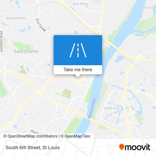 Mapa de South 6th Street