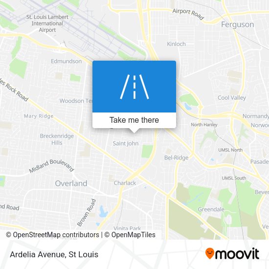 Ardelia Avenue map