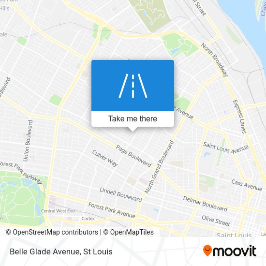 Belle Glade Avenue map