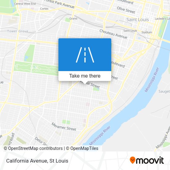 California Avenue map