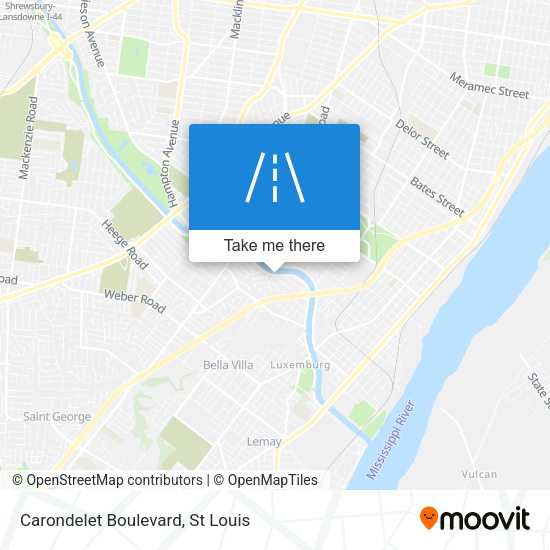 Carondelet Boulevard map