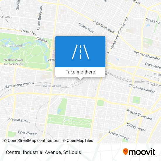 Mapa de Central Industrial Avenue