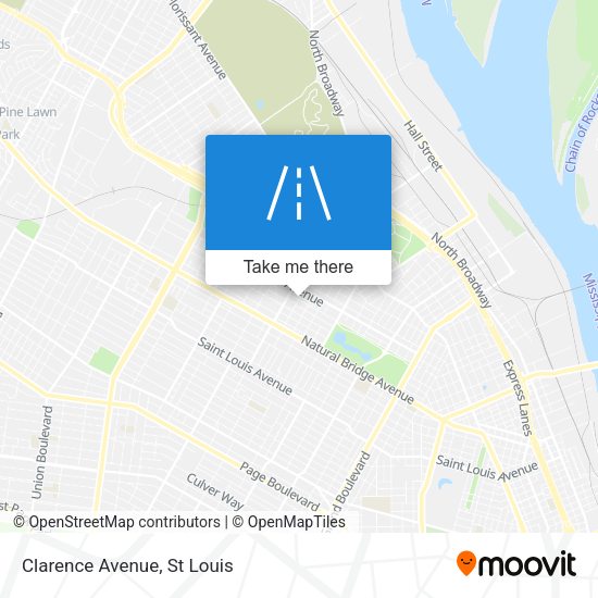 Mapa de Clarence Avenue