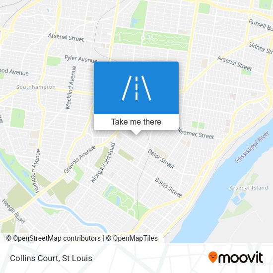 Mapa de Collins Court