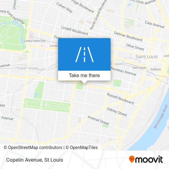 Mapa de Copelin Avenue