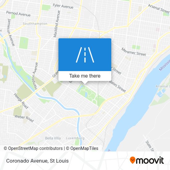 Mapa de Coronado Avenue