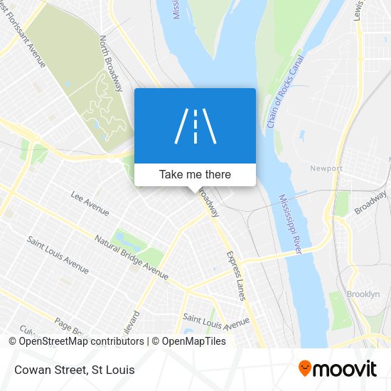 Mapa de Cowan Street