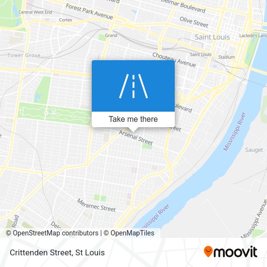 Mapa de Crittenden Street
