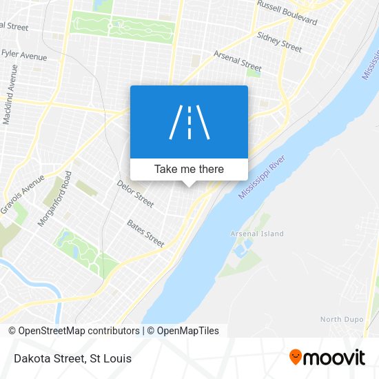 Mapa de Dakota Street