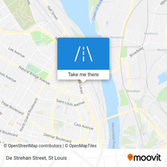 De Strehan Street map