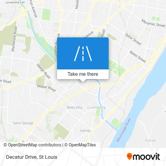Decatur Drive map