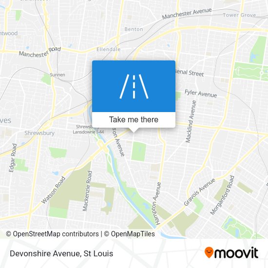 Mapa de Devonshire Avenue