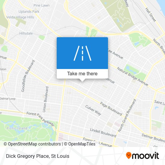 Dick Gregory Place map