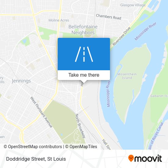 Mapa de Doddridge Street