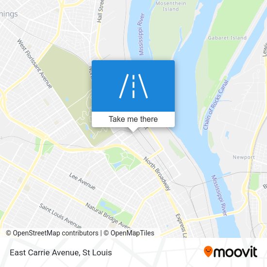 East Carrie Avenue map