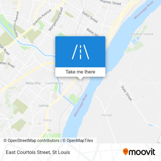 East Courtois Street map