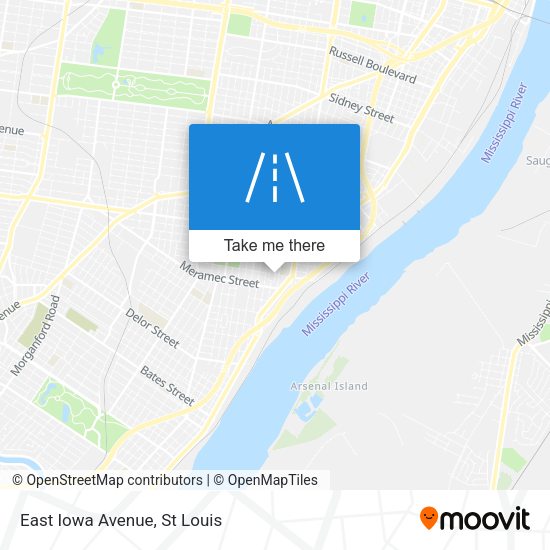 Mapa de East Iowa Avenue
