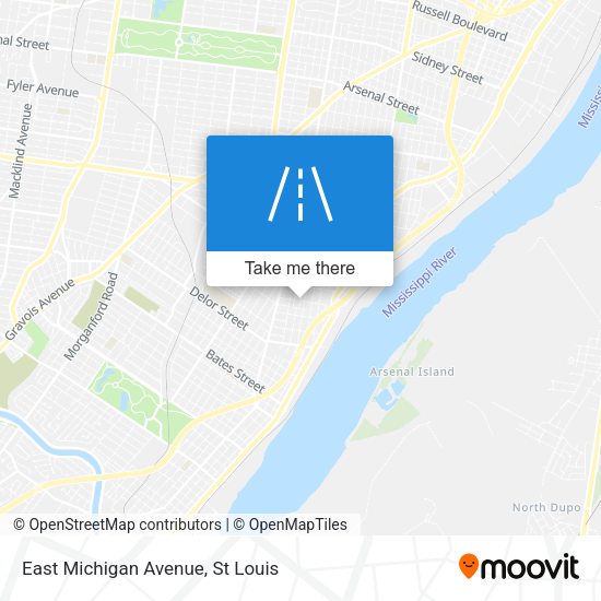 East Michigan Avenue map