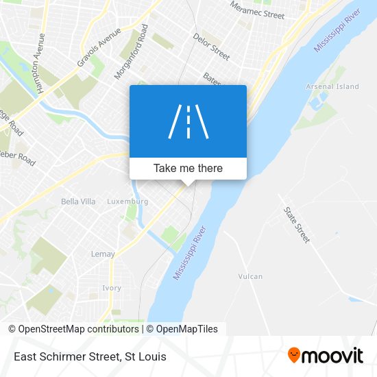 East Schirmer Street map