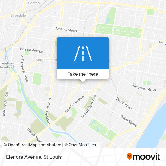 Mapa de Elenore Avenue