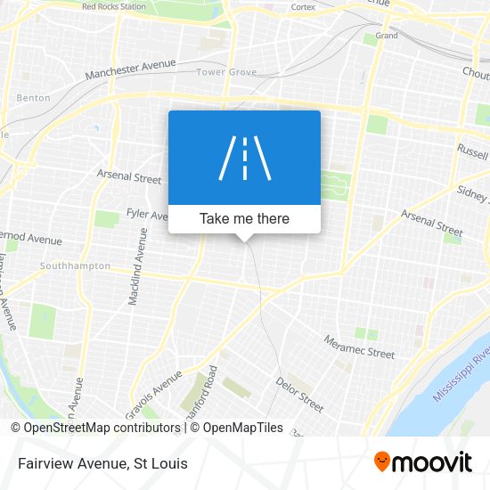 Mapa de Fairview Avenue