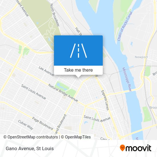 Mapa de Gano Avenue
