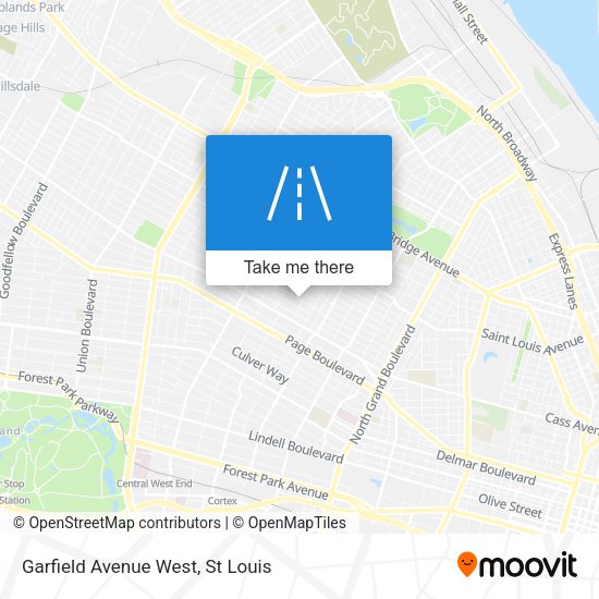 Garfield Avenue West map