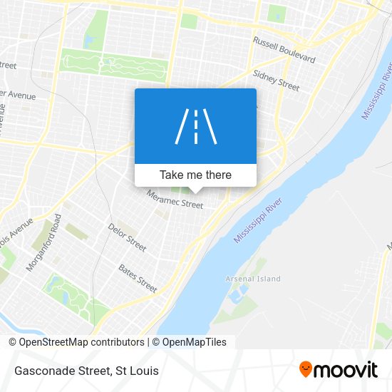 Mapa de Gasconade Street