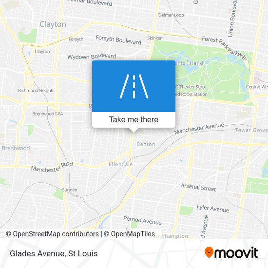 Mapa de Glades Avenue