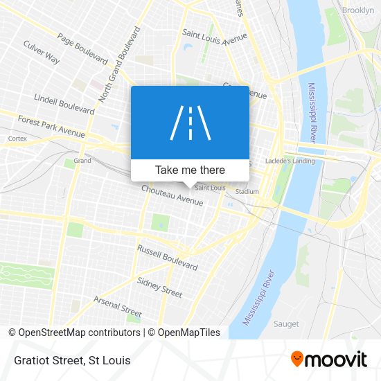 Mapa de Gratiot Street