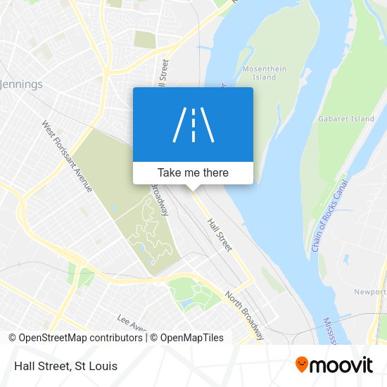 Mapa de Hall Street