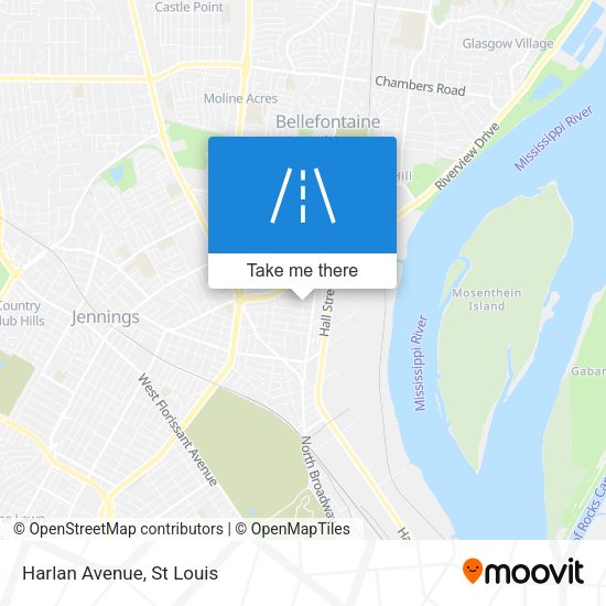 Mapa de Harlan Avenue
