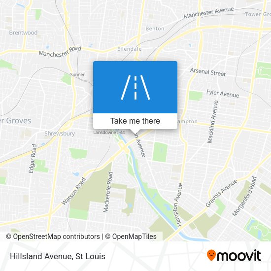 Mapa de Hillsland Avenue