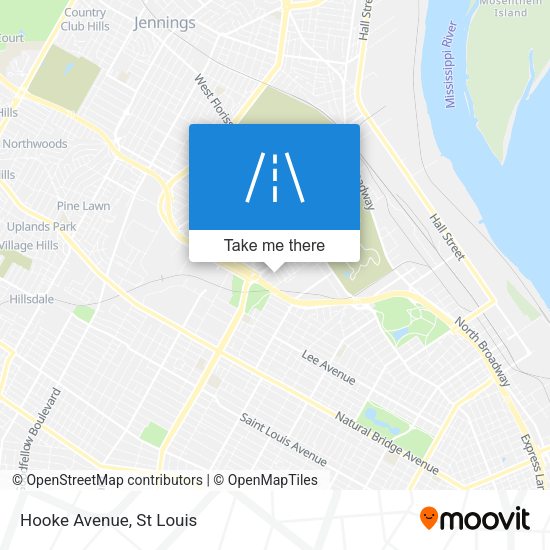 Mapa de Hooke Avenue