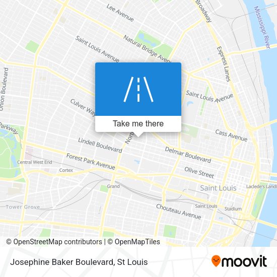Josephine Baker Boulevard map